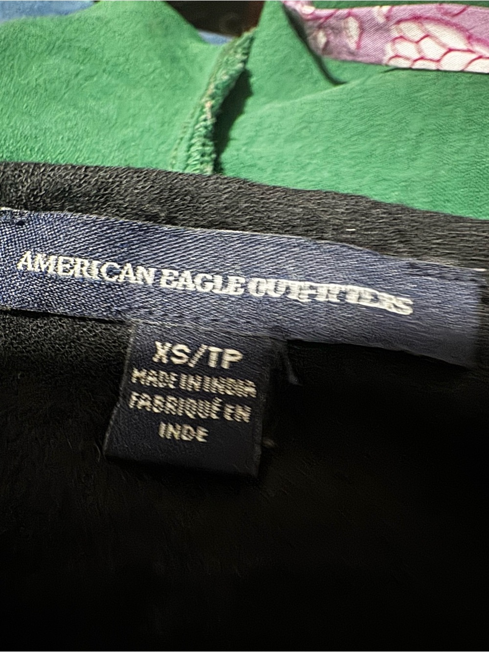 AMERICAN EAGLE Black Embroidered Mini Dress - Picture 4 of 4